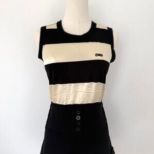 DOLCE & GABBANA SILK STRIPED TOP